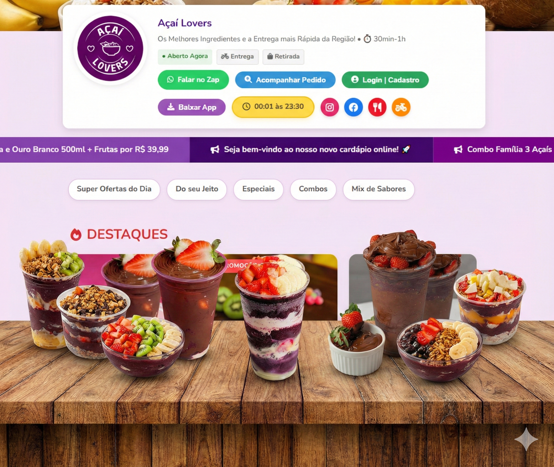 Modelo Nicho Açaí